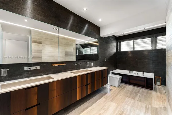 a picture of floor with a bathroom