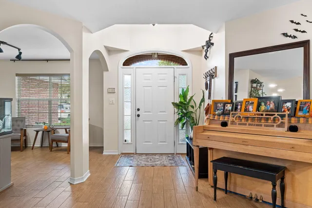 a view of living room and dining room
