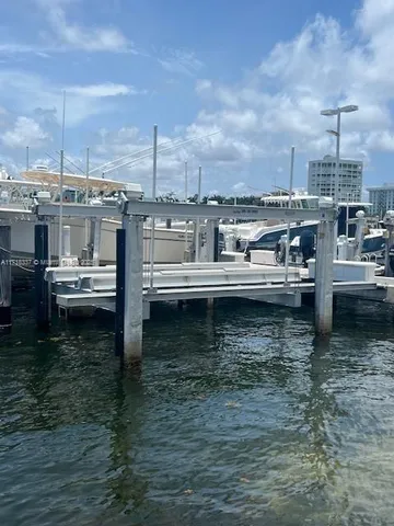 a view of a lake with a terrace