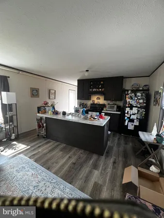 a large kitchen with lots of counter top space