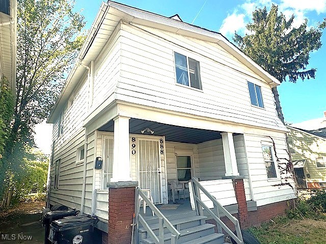 888 Rondel Road Cleveland, OH 44110 - Photo 6 of 35 View of front of property featuring a porch