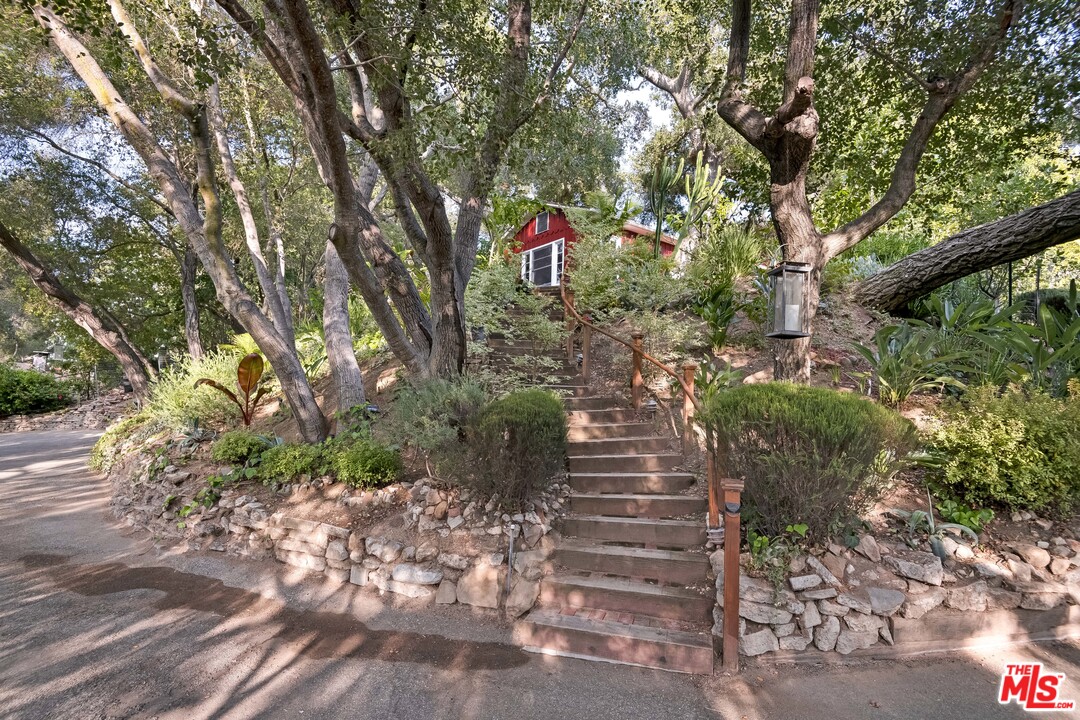 21042 Entrada Road Topanga, CA 90290 - Photo 41 of 49 a view of a pathway with a tree
