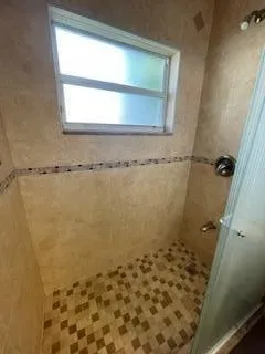 a view of a hallway with a elevator