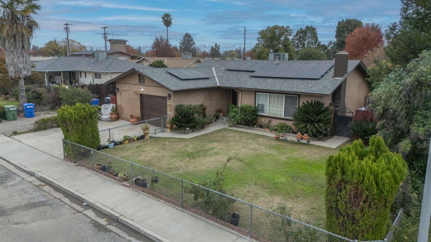 a aerial view of a house