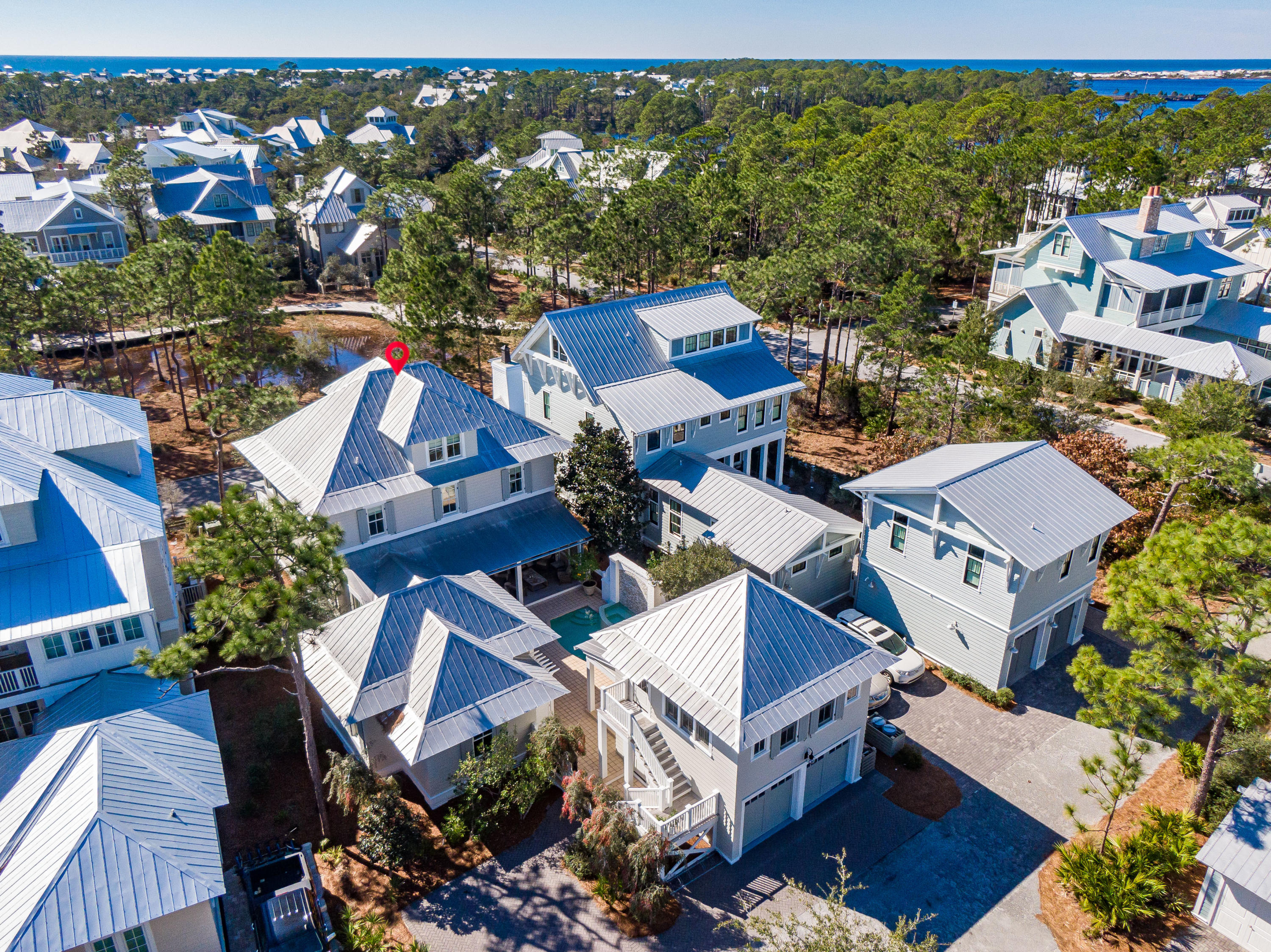 154 Wiregrass Way Santa Rosa Beach, FL 32459 - Photo 63 of 65 154 Wiregrass Aerial Marked-2