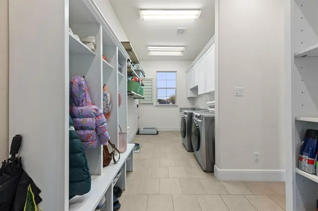 a view of storage and utility room