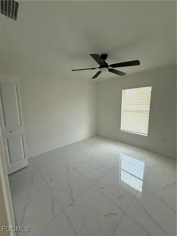 a view of room and front door