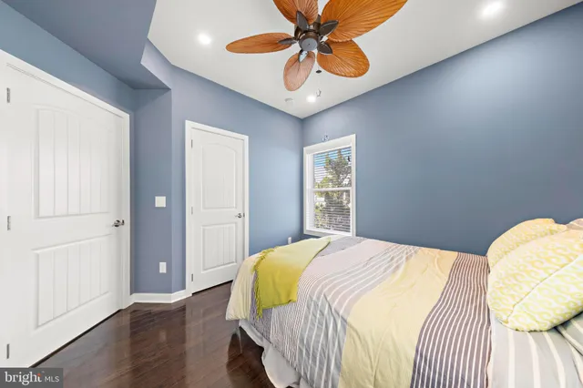 a view of a balcony with car parked