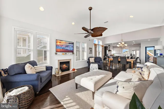 a view of a balcony with wooden floor