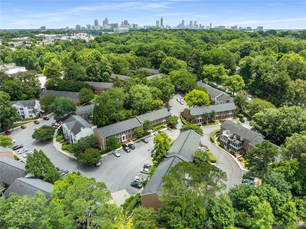 1101 Collier Road Northwest, Unit P2 Atlanta, GA 30318 - Photo 25 of 26 an aerial view of multiple house