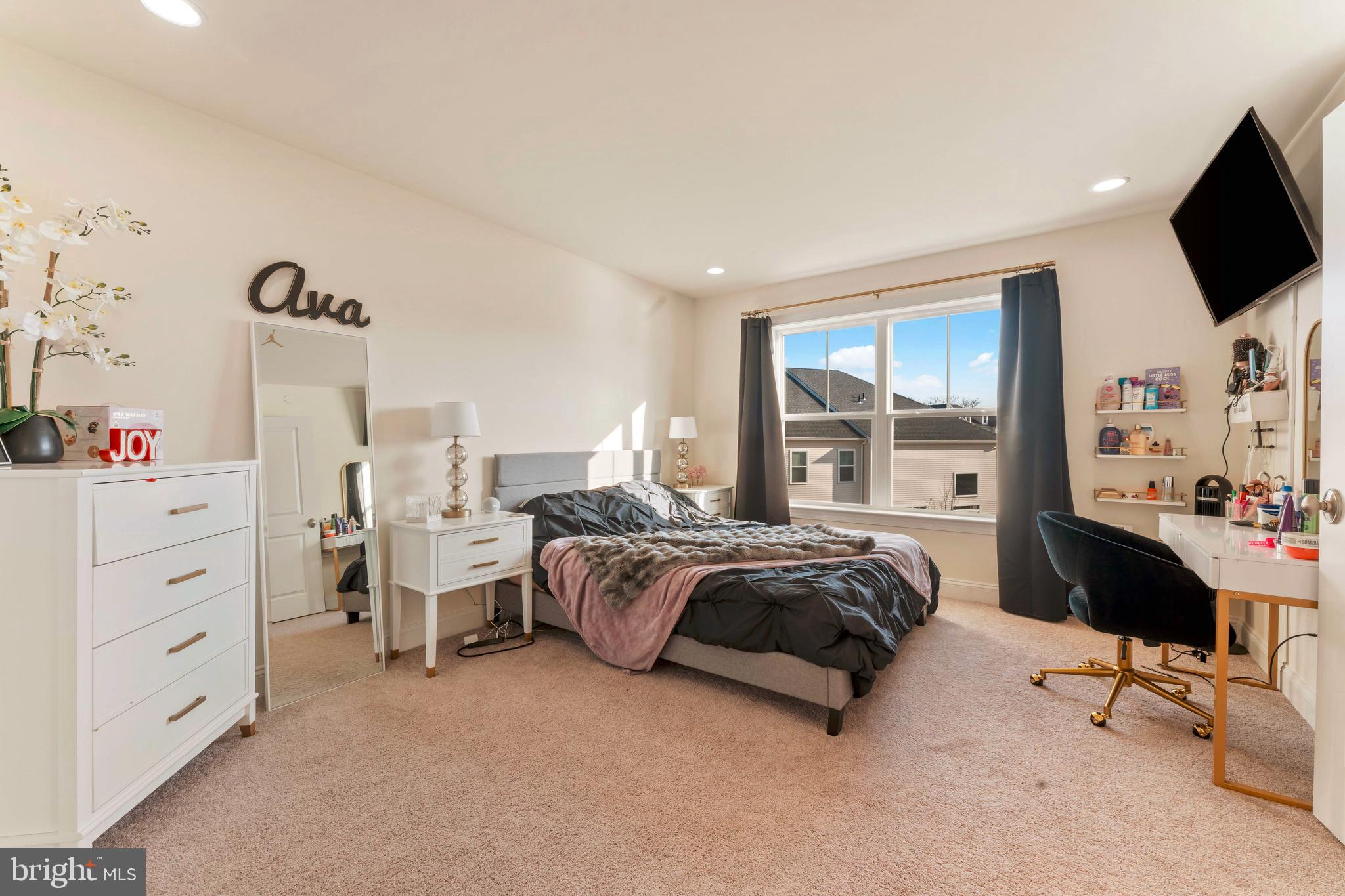 2 Parry Way Warminster, PA 18974 - Photo 23 of 41 a bedroom with furniture a flat screen tv and a window