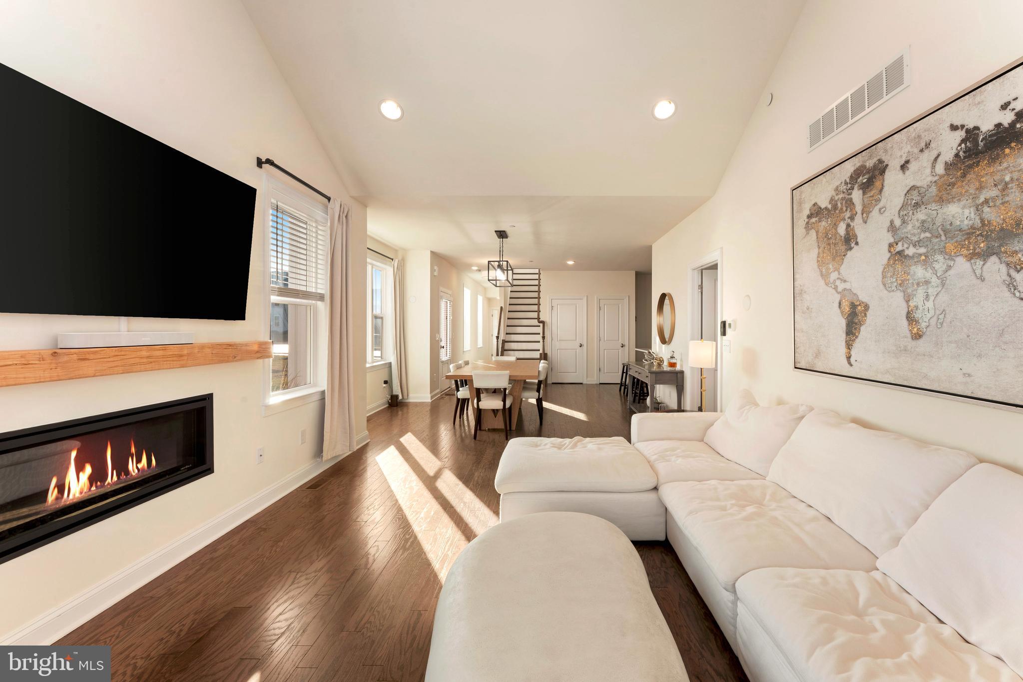 2 Parry Way Warminster, PA 18974 - Photo 9 of 41 a living room with fireplace furniture and a flat screen tv