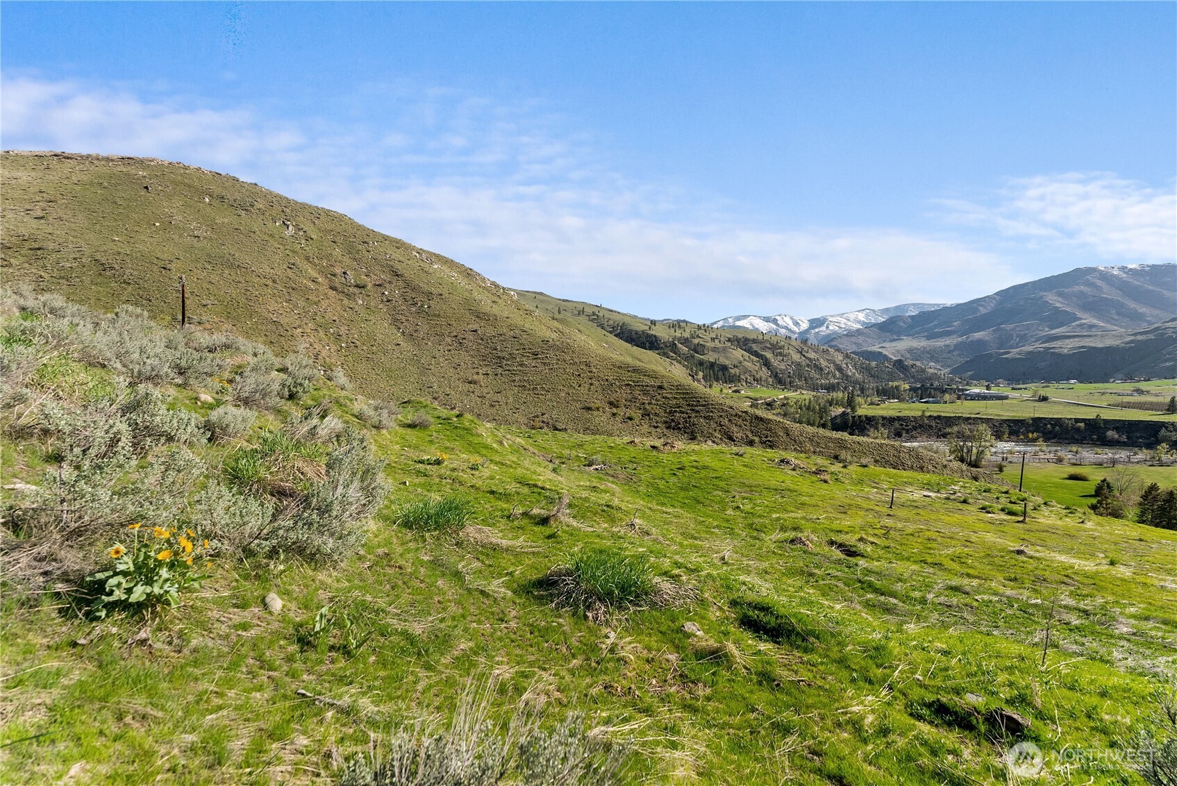 6 Cowboy Road Pateros, WA 98846 - Photo 12 of 38 a view of a lush green hillside and mountains
