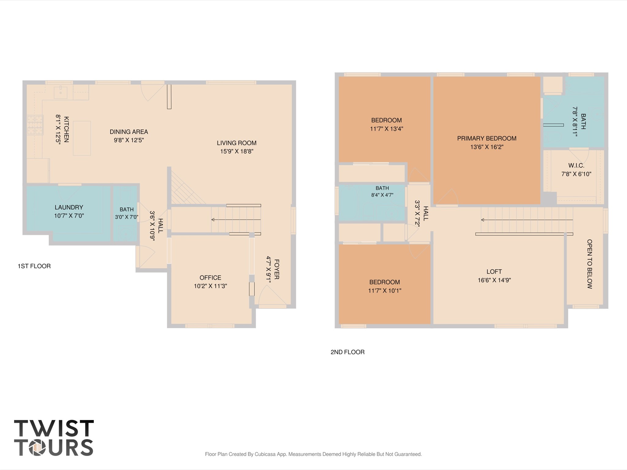 1801 Monks Tale Court Austin, TX 78748 - Photo 33 of 36 Navigate through two thoughtfully designed levels with distinct living and private spaces, outlined in this comprehensive floor plan.