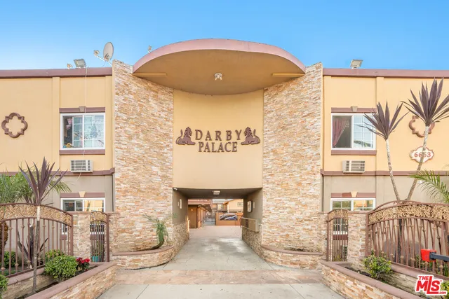 a car parked in front of a building