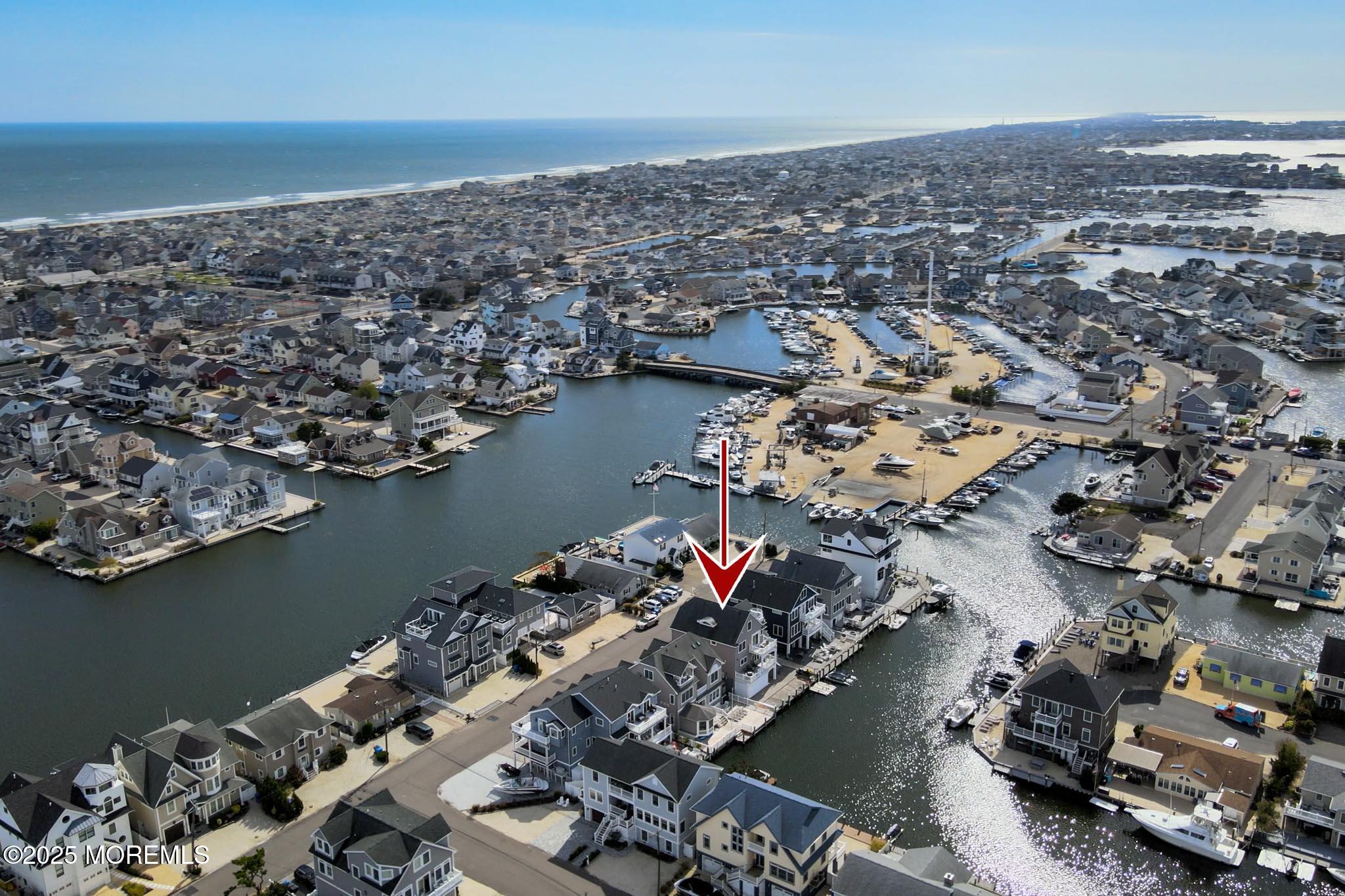 417 Delray Drive Lavallette, NJ 08735 - Photo 16 of 71 an aerial view of a houses with ocean view