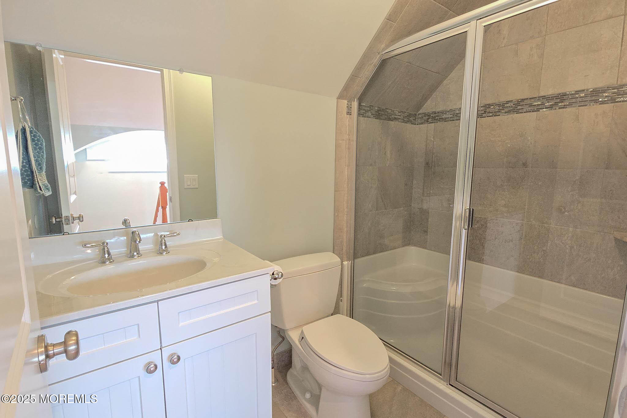 417 Delray Drive Lavallette, NJ 08735 - Photo 2 of 71 a bathroom with a sink toilet vanity and shower