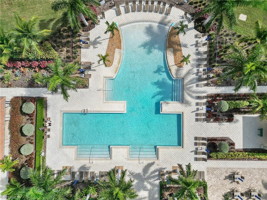 1238 Kendari Terrace Naples, FL 34113 - Photo 37 of 50 Bird's eye view of a pool