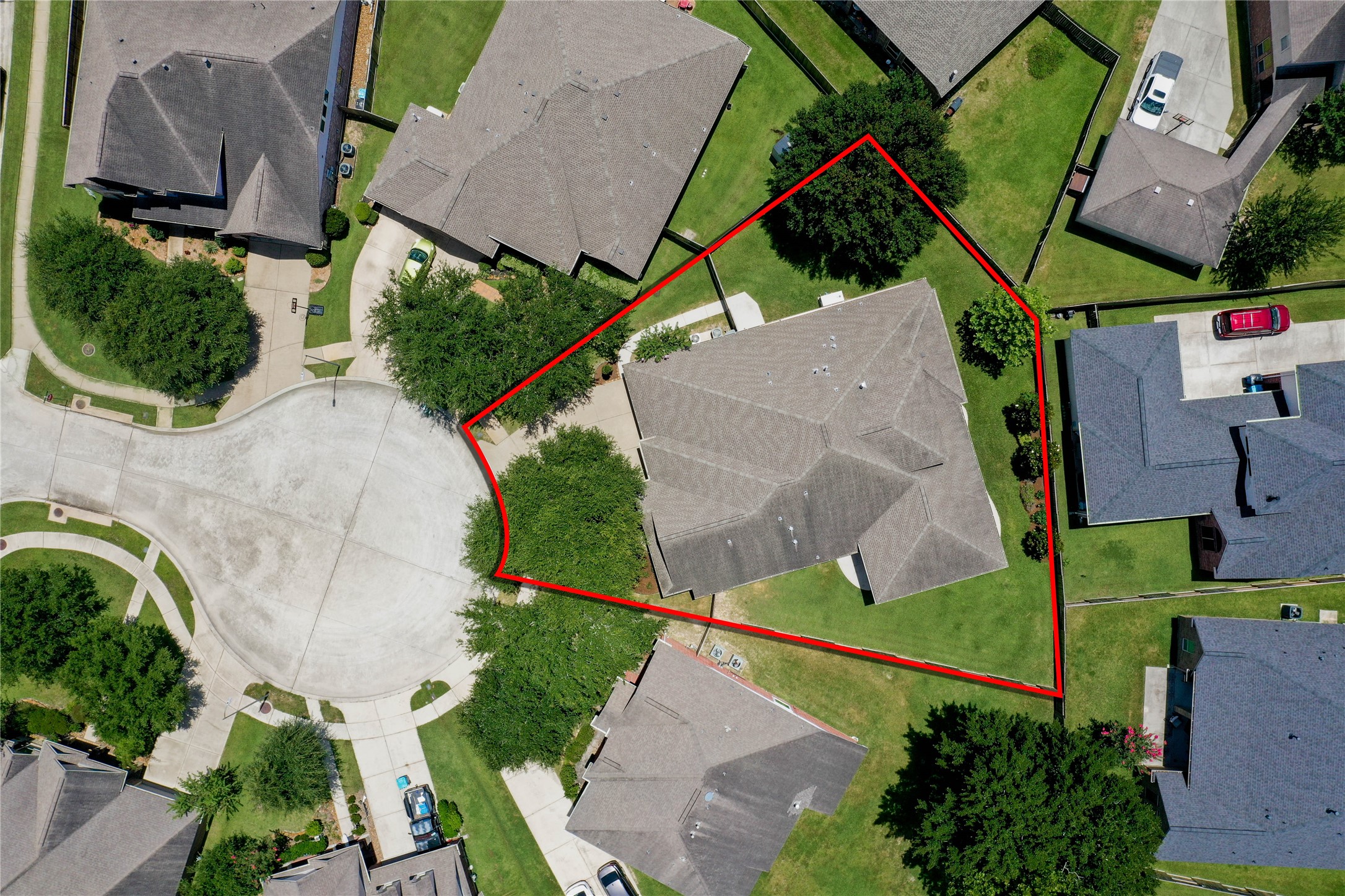 1215 Jake Springs Court Spring, TX 77386 - Photo 37 of 49 The cul-de-sac lot with a large backyard and mature shade trees is a place you will love to call home!