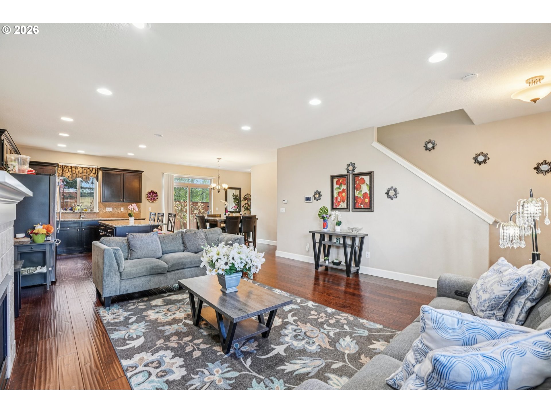 16958 Southwest Kavitt Lane Beaverton, OR 97078 - Photo 3 of 30 a living room with furniture and wooden floor