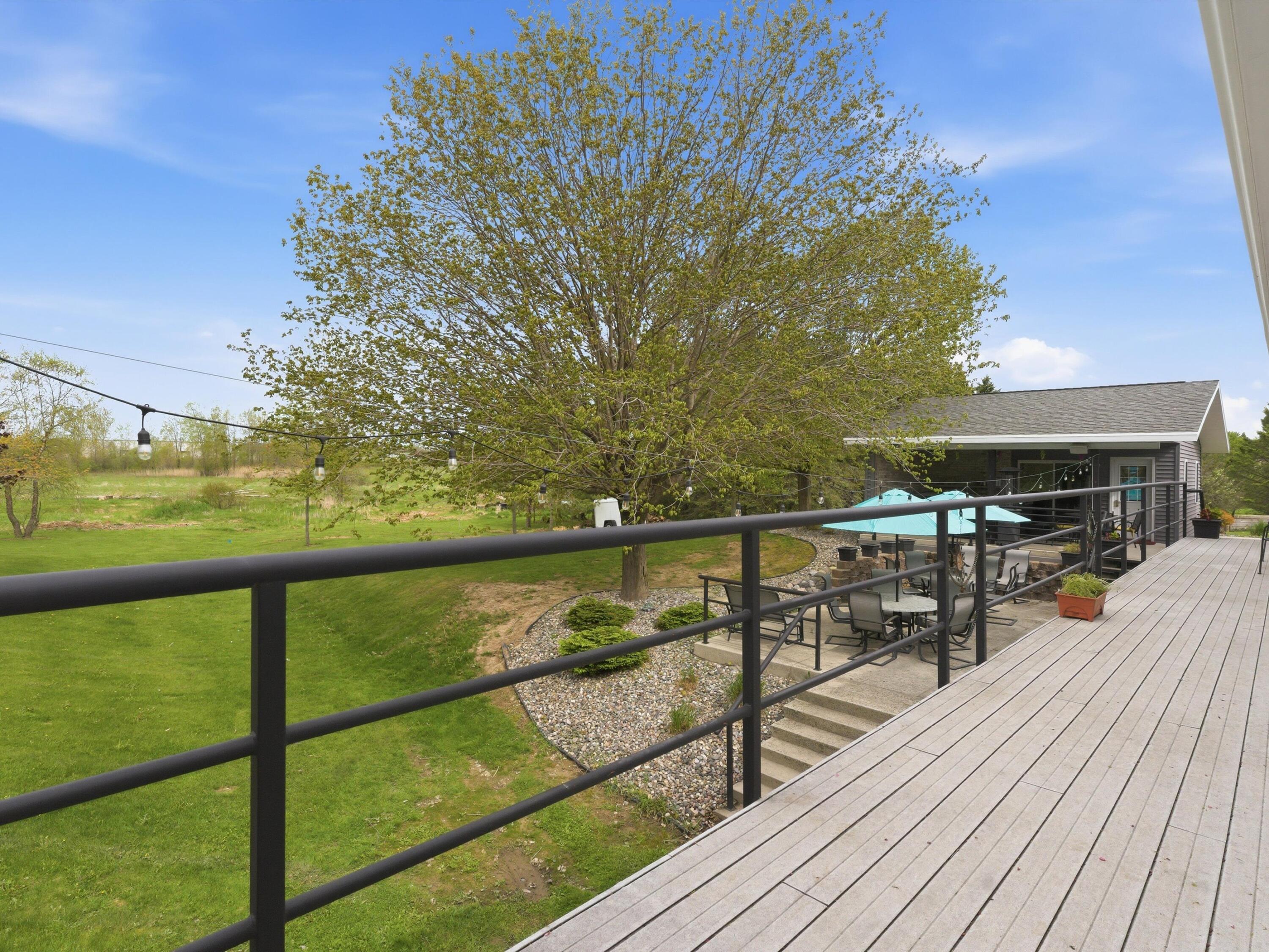 8520 South Gass Lake Road Newton, WI 53063 - Photo 27 of 38 Back Deck