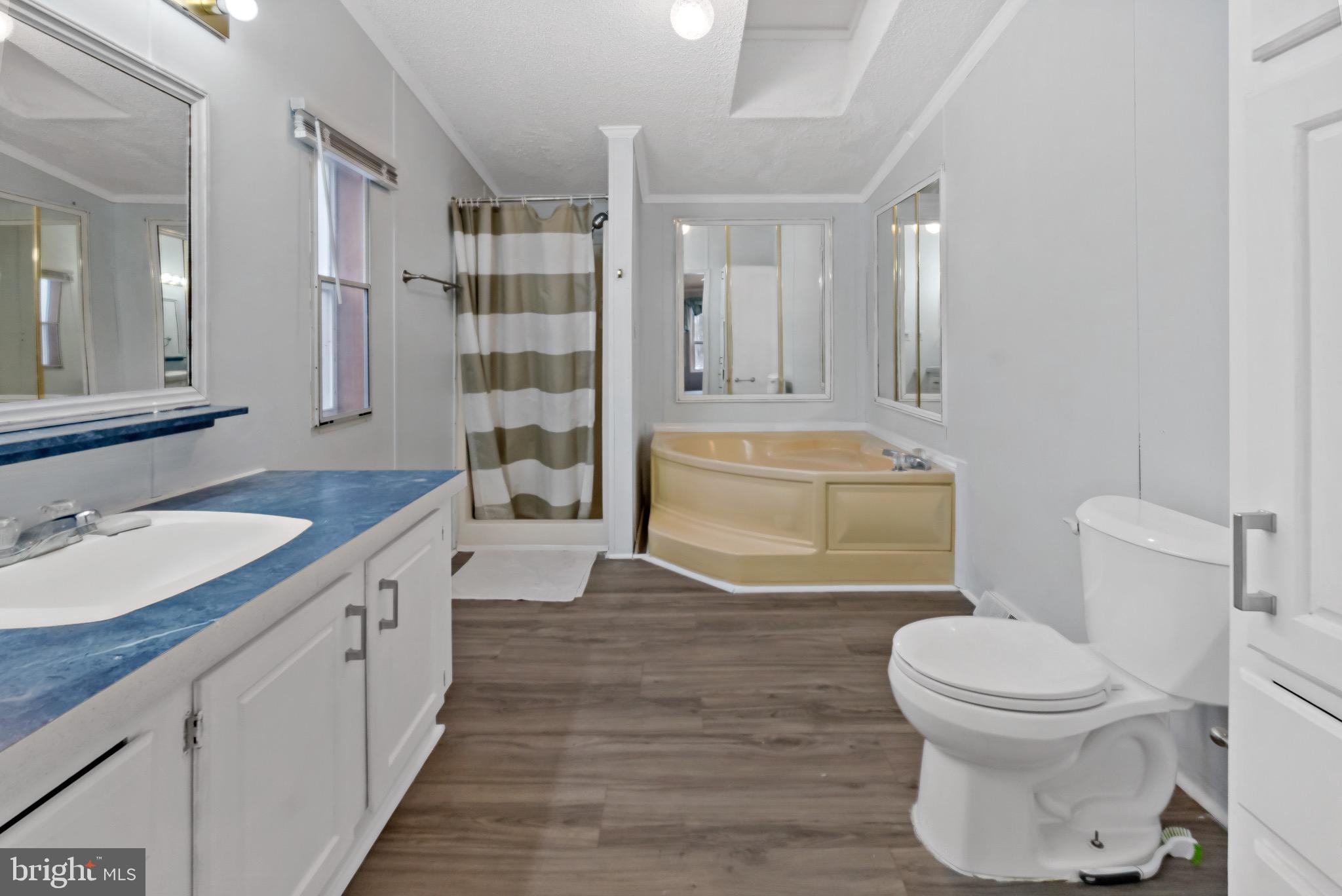 233 Short Road Kearneysville, WV 25430 - Photo 18 of 36 a bathroom with a sink toilet vanity granite and tub