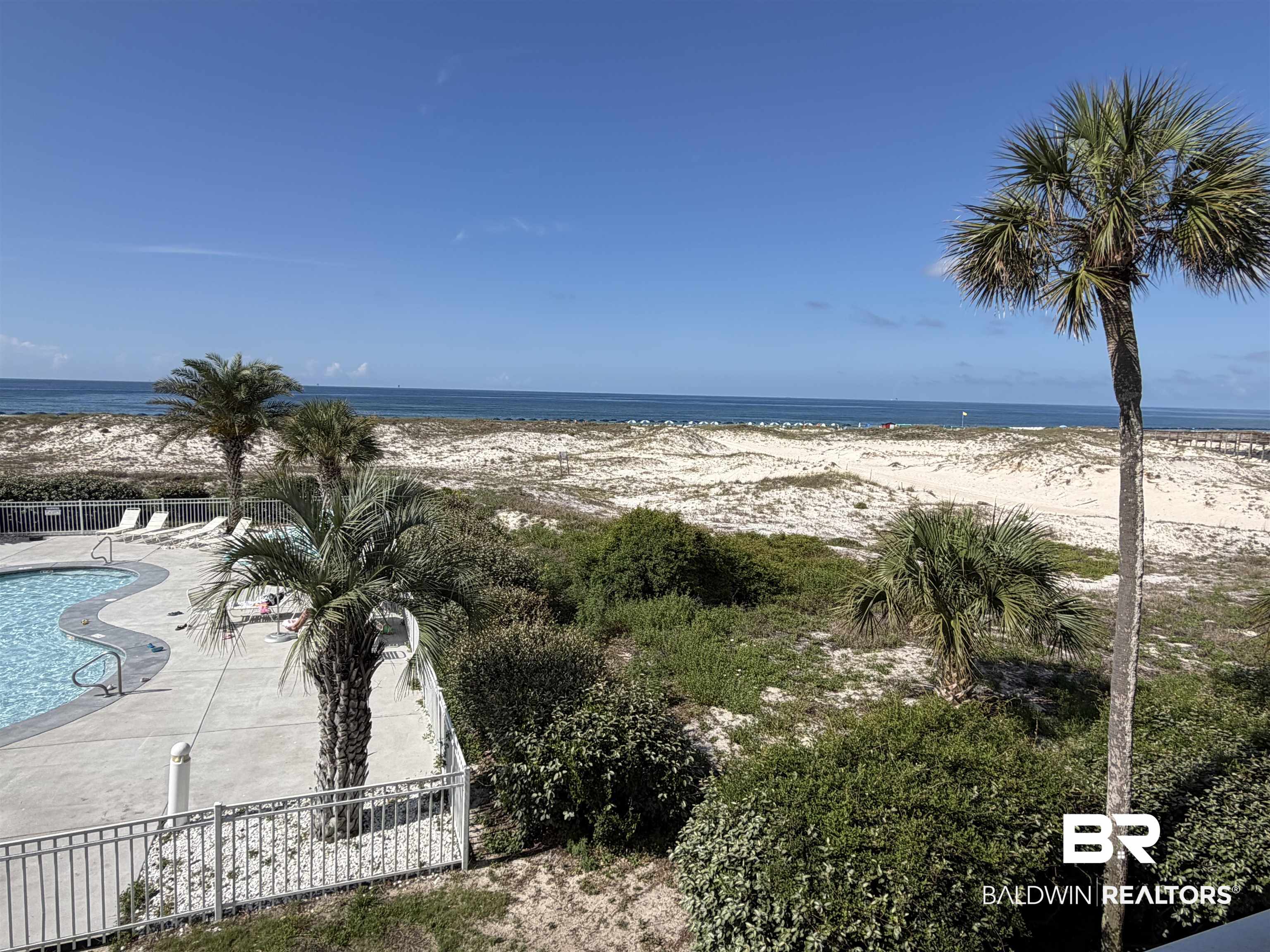 400 Plantation Road, Unit 3201 Gulf Shores, AL 36542 - Photo 18 of 35 View from Balcony - Unobstructed Direct View of the Beach & Gulf!