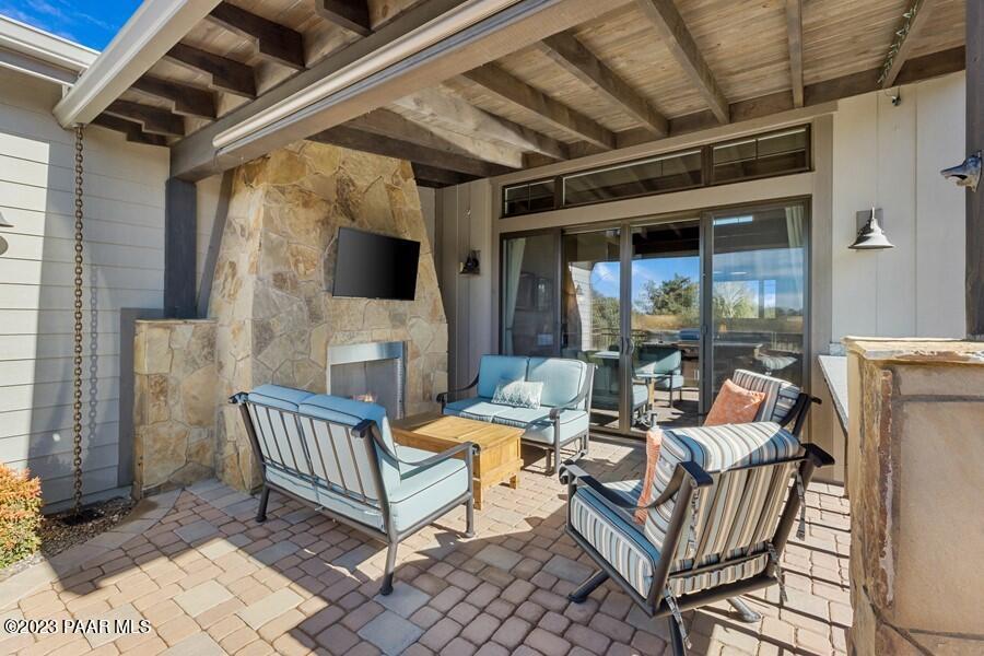 4950 West Three Forks Road Prescott, AZ 86305 - Photo 33 of 43 Pic Back Patio Covered Patio View