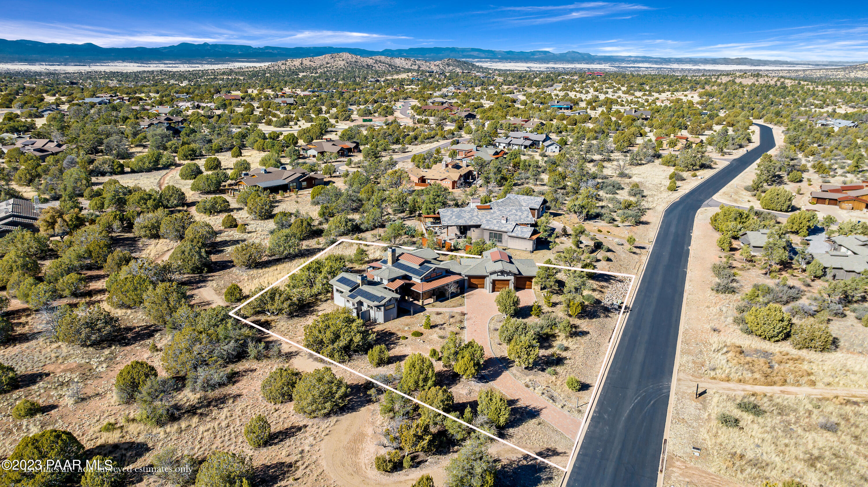 4950 West Three Forks Road Prescott, AZ 86305 - Photo 36 of 43 Pic Overhead Street View Aerial