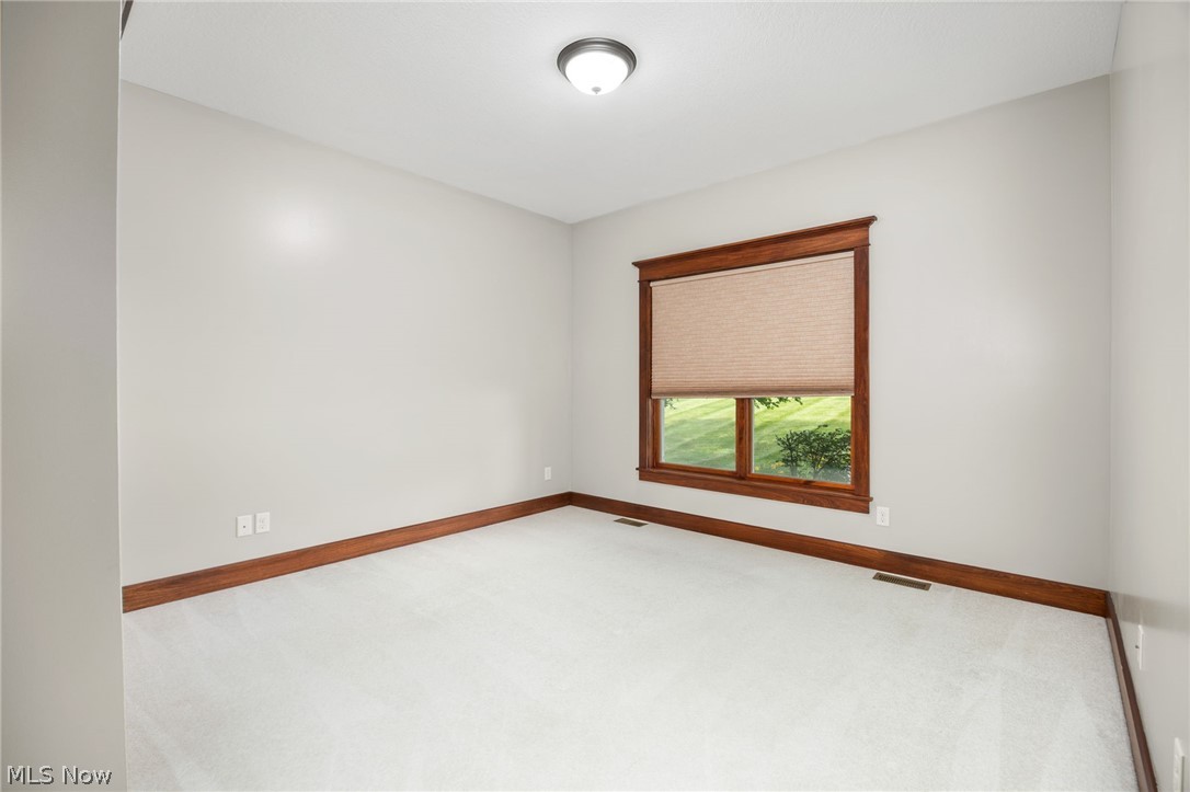 6925 River Styx Road Medina, OH 44256 - Photo 22 of 49 Neutral wall paint, white carpeting, and warm-toned wood trim details