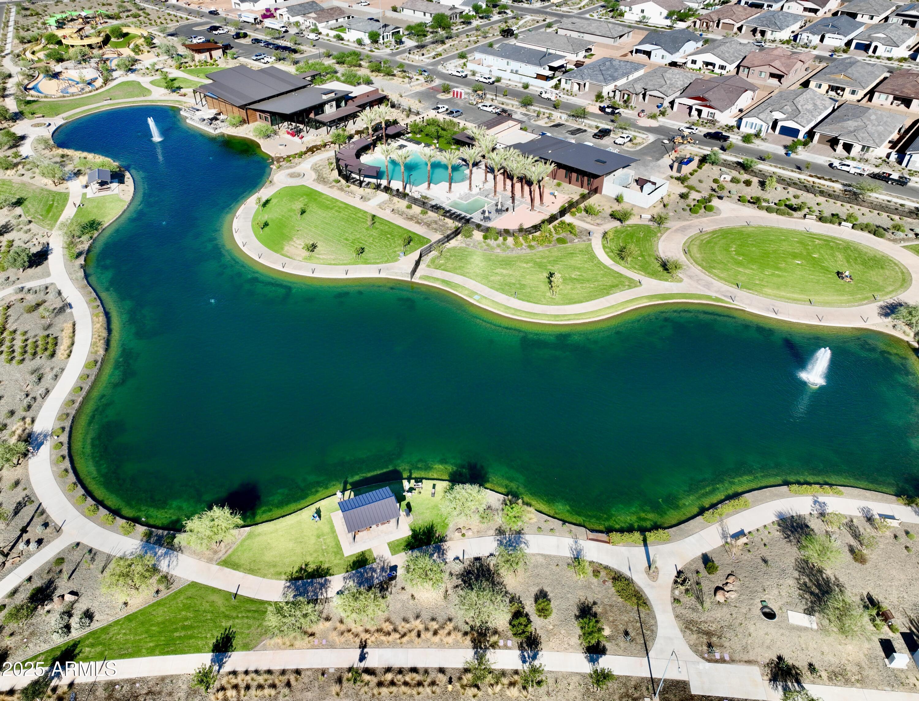 10274 South Dutchman Drive Apache Junction, AZ 85120 - Photo 41 of 45 an aerial view of a swimming pool and outdoor space