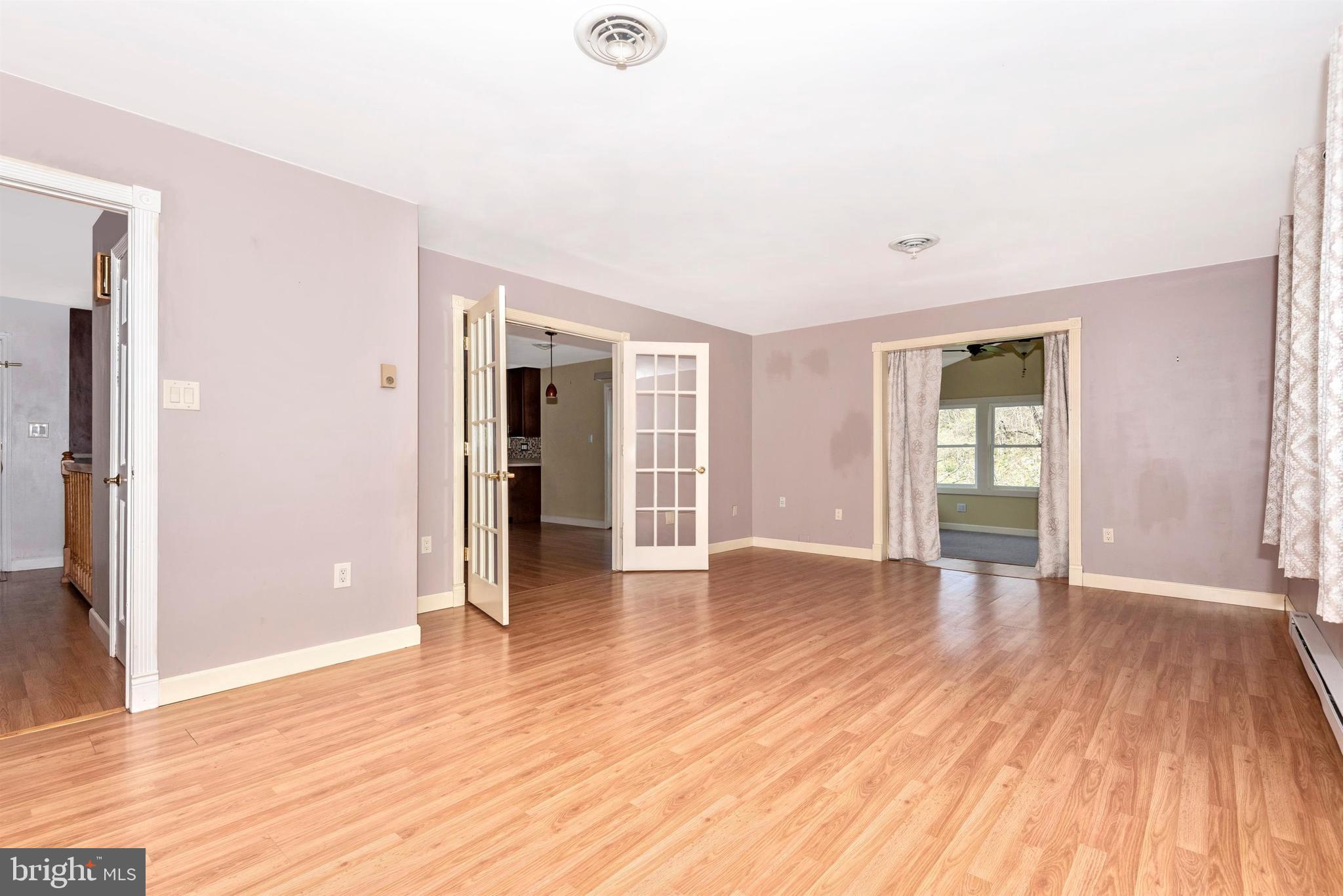 2532 Point Of Rocks Road Knoxville, MD 21758 - Photo 15 of 45 Living Room With French Doors