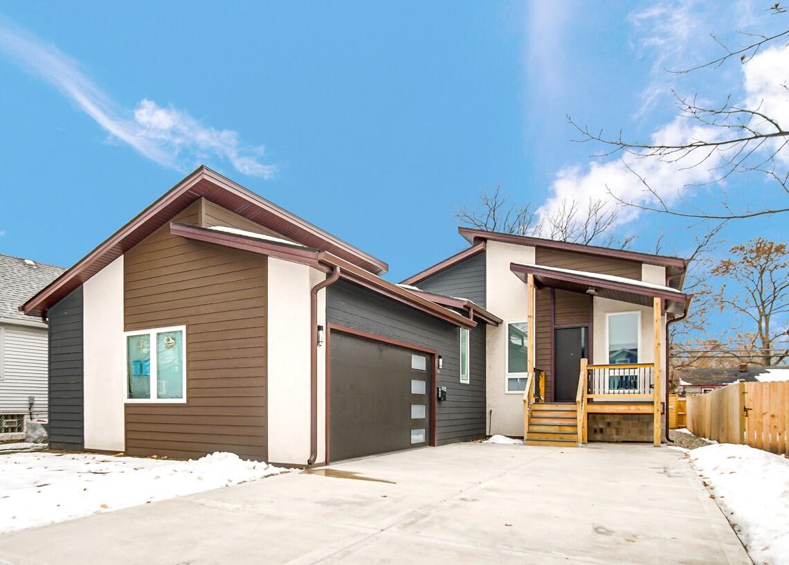 a view of a house with a patio