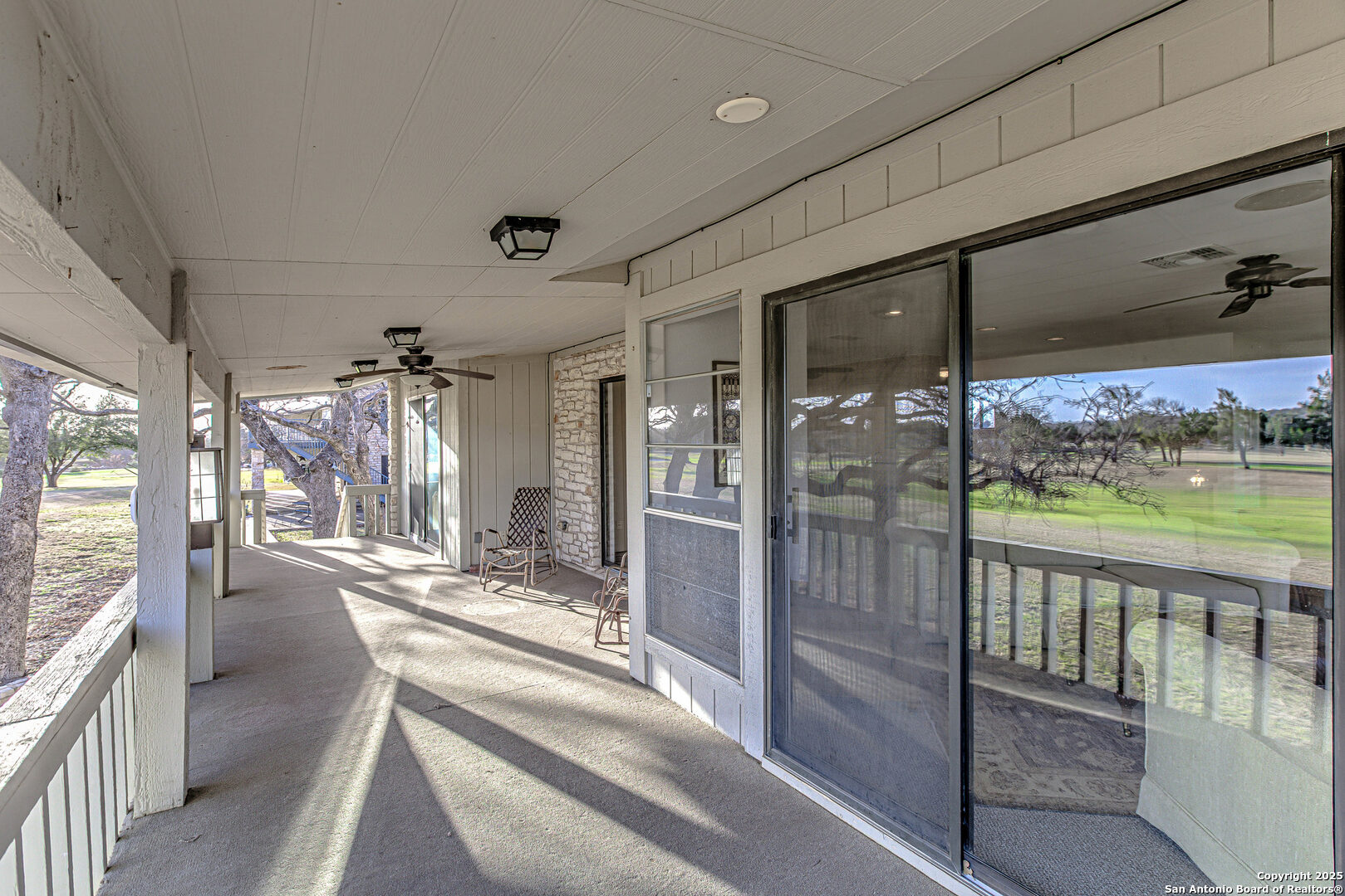 116 D Dawn, Unit D Horseshoe Bay, TX 78657 - Photo 41 of 43 a view of a porch and garden