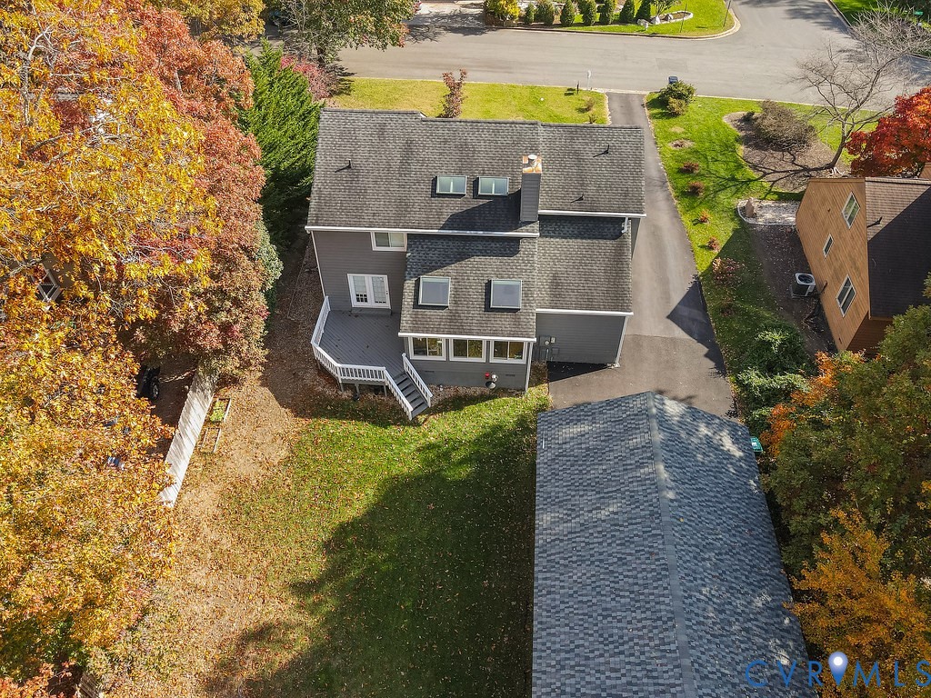 2602 Cox Road Henrico, VA 23233 - Photo 49 of 50 an aerial view of a house with a yard