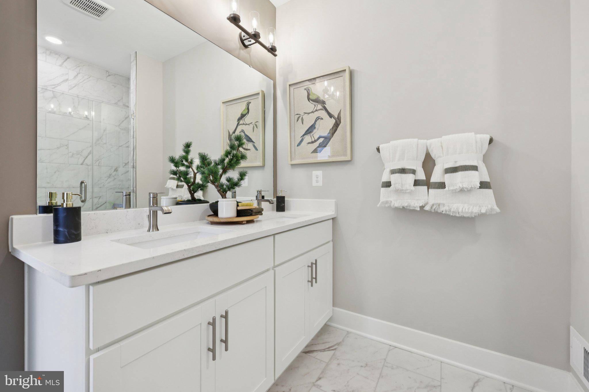 11361 Hypatia Loop Manassas, VA 20110 - Photo 27 of 55 a bathroom with a sink and a mirror