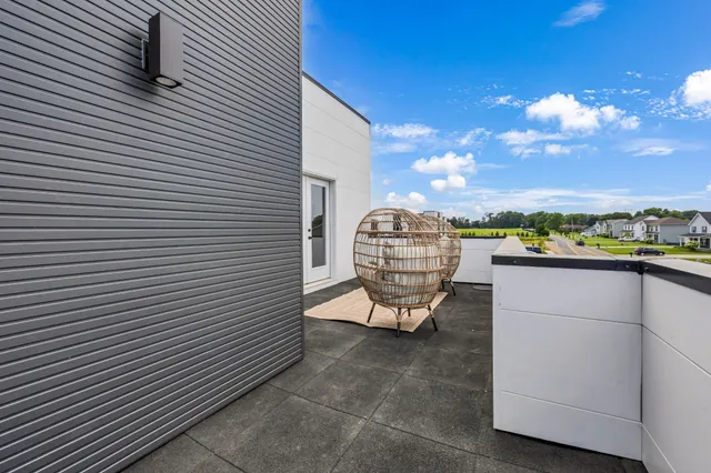 a view of outdoor space and fire pit