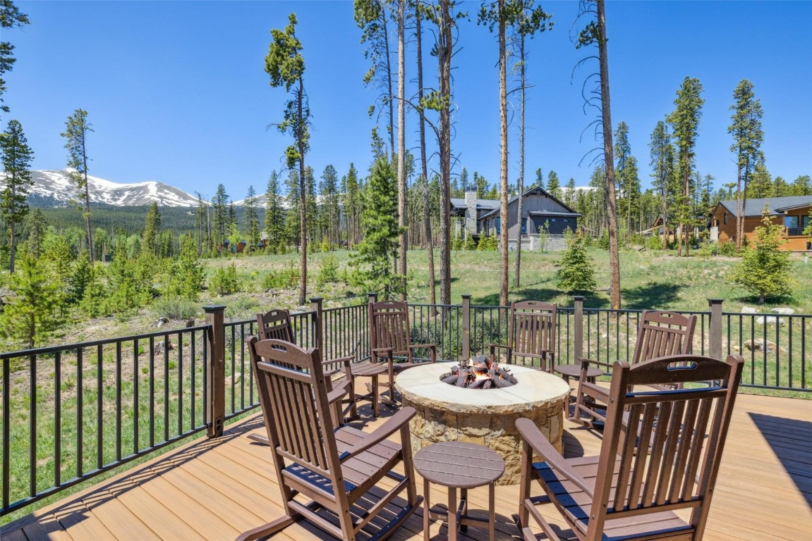 41 Barton Ridge Drive Breckenridge, CO 80424 - Photo 29 of 42 a view of a table and chairs on the roof deck
