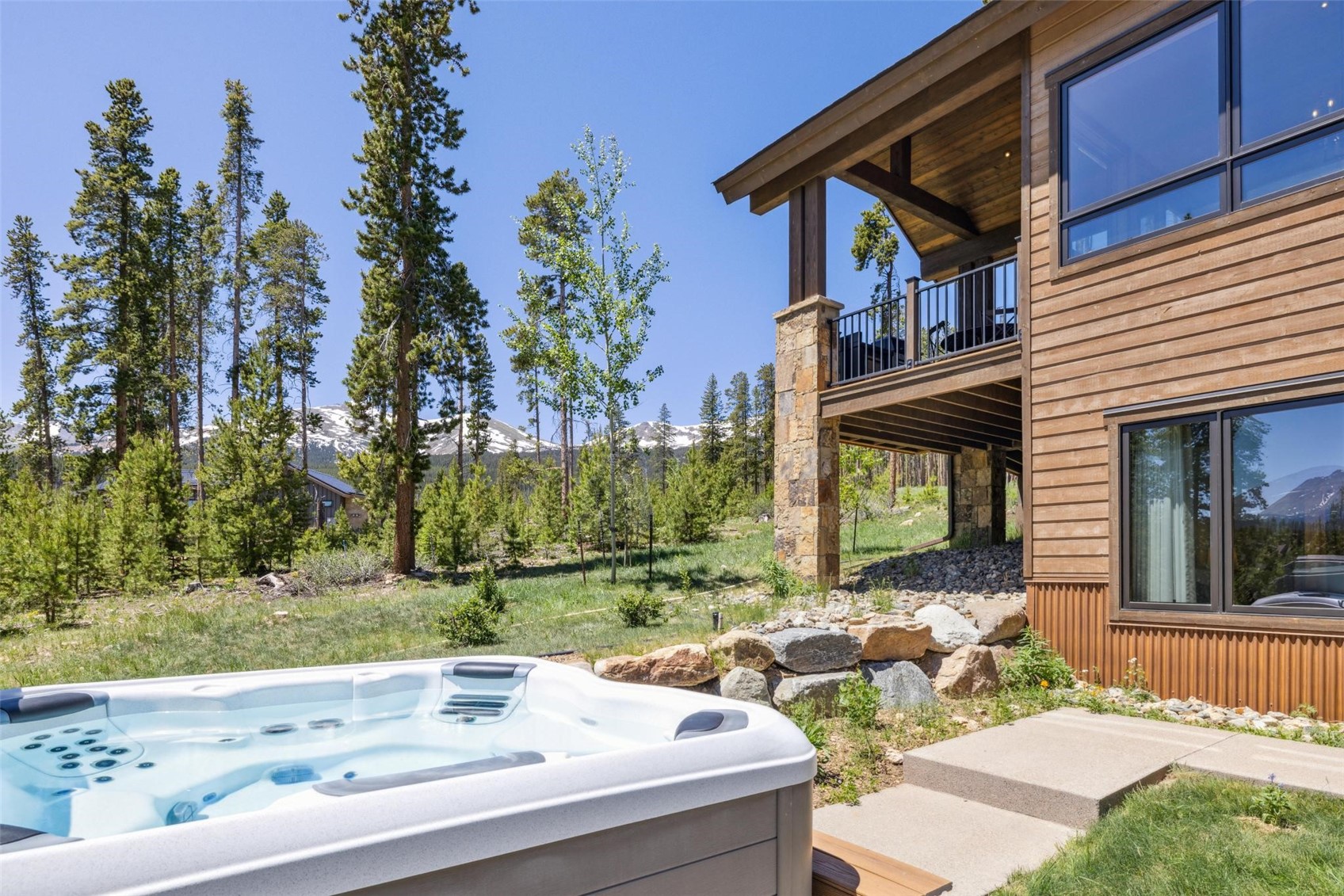 41 Barton Ridge Drive Breckenridge, CO 80424 - Photo 31 of 47 a view of a house with backyard and sitting area