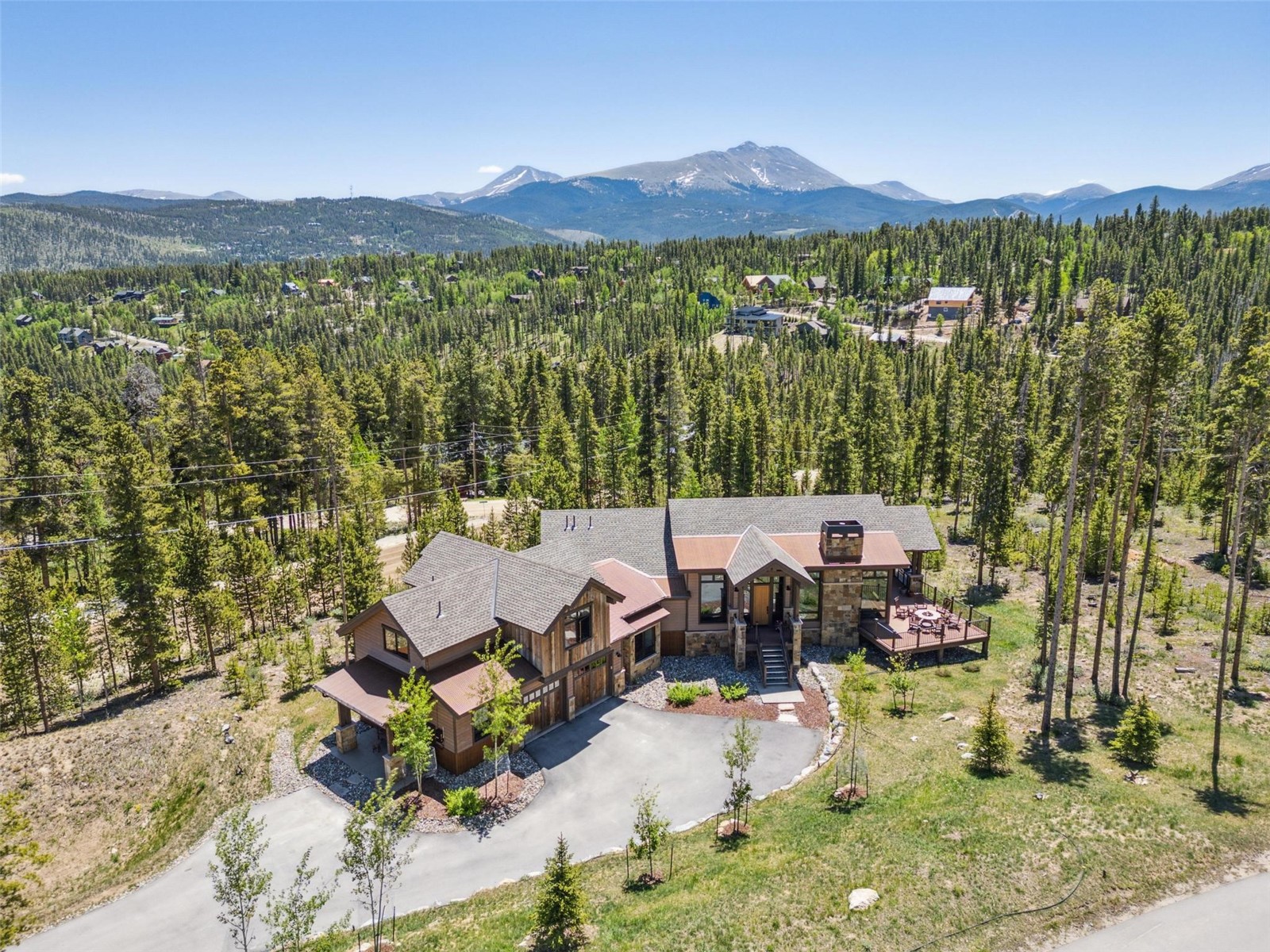41 Barton Ridge Drive Breckenridge, CO 80424 - Photo 34 of 47 a view of a terrace with couches and a table
