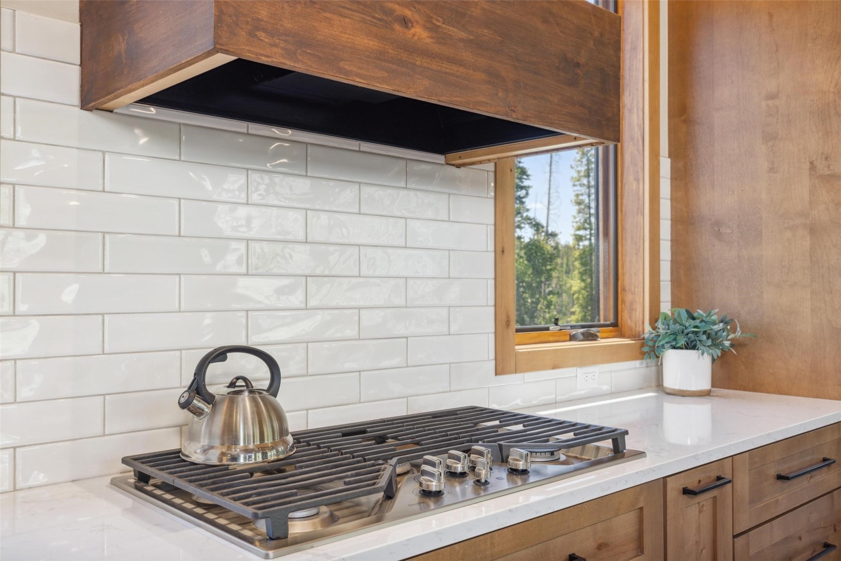 41 Barton Ridge Drive Breckenridge, CO 80424 - Photo 10 of 47 a close view of a stove a microwave and door in the kitchen