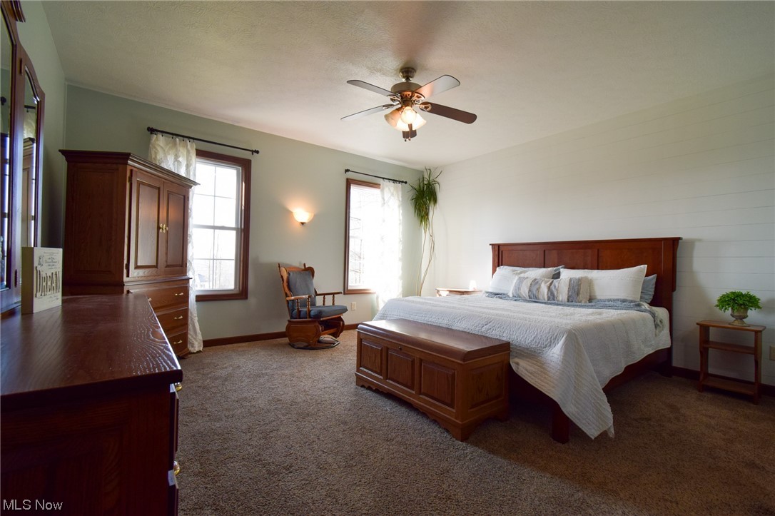 18778 Brenneman Road Dundee, OH 44624 - Photo 11 of 21 Carpeted bedroom with ceiling fan