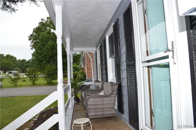 a view of balcony and patio