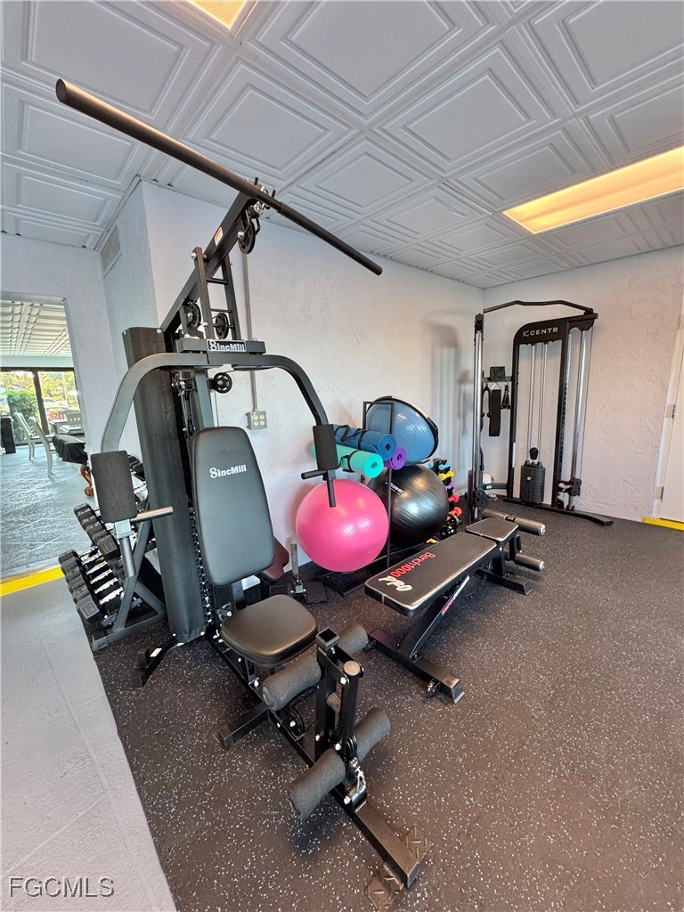 2711 First Street, Unit 102 Fort Myers, FL 33916 - Photo 34 of 36 a view of a room with gym equipment