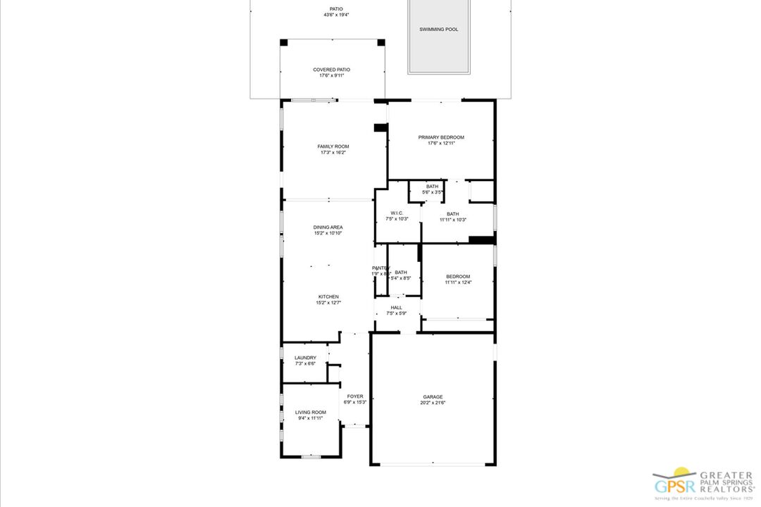 64 Claret Road Rancho Mirage, CA 92270 - Photo 9 of 30 a picture of a bathroom with a shower curtain