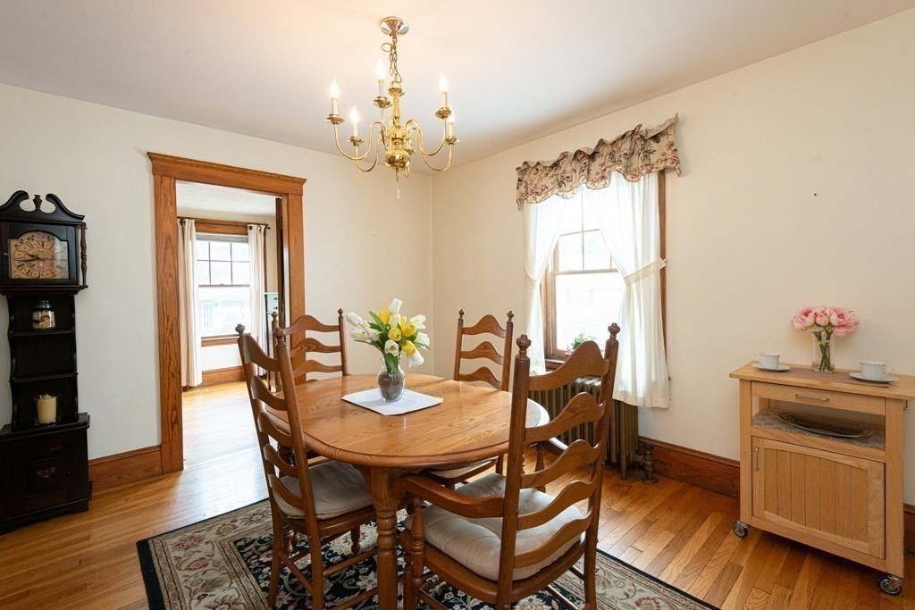 25 Porter Street Danvers, MA 01923 - Photo 22 of 42 a view of a dining room with furniture window and wooden floor