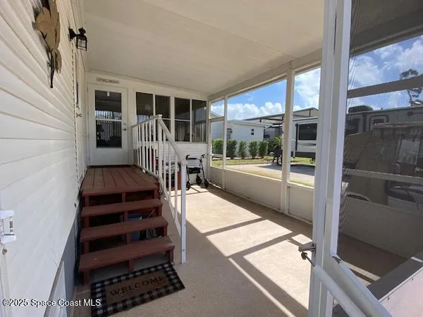 a view of a balcony