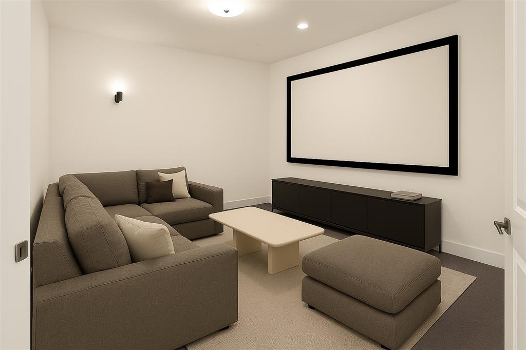 1161 Rochester Place Copper Canyon, TX 75077 - Photo 8 of 39 Downstairs Media Room, Virtually Staged.