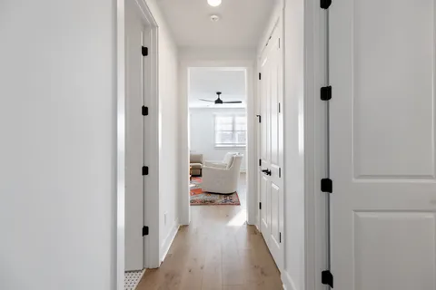 a view of a bathroom with a shower