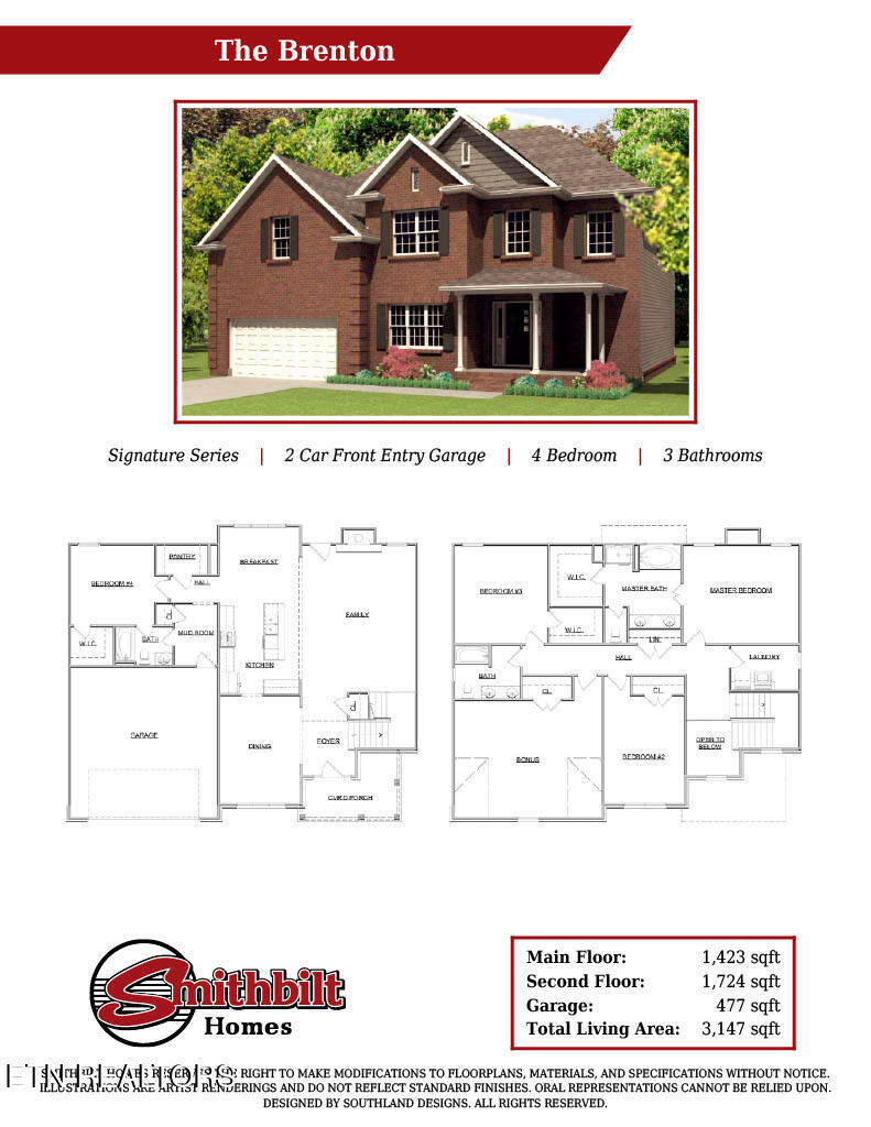 8449 Dolphin Harbor Road Knoxville, TN 37938 - Photo 2 of 2 Brenton Floorplan